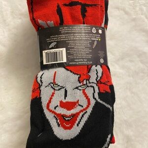 Men's Red and Black Graphic Socks